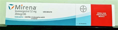 Diu Mirena. Levonorgestrel 52 Mg. 20 Mcg / 24h. Marca Bayer | Frete grátis