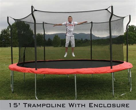 15 Foot Propel Trampoline with Enclosure | Air Trampolines