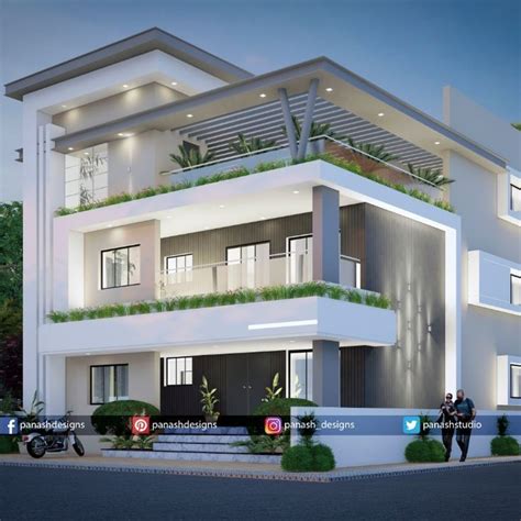 Three storey house | 3 storey house design, House outer design, Small ...