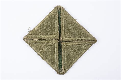 US 4th Infantry division patch – Folded greenback – fjm44