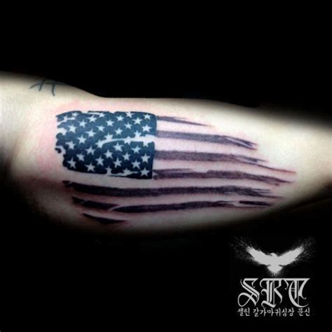 Tattered American Flag Tattoo by Selene Ravenheart by SeleneRavenheart in 2021 | American flag ...