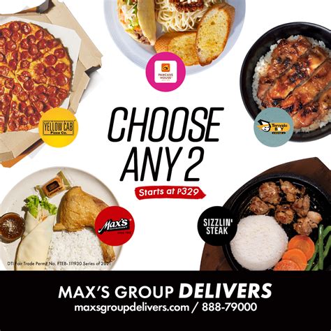 Pwede More or Sana All: Order A variety of Max’s Group favorites using ...