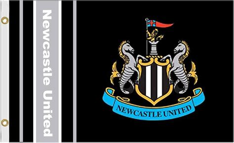 Newcastle United FC Core/ WM Crest Flag (One Size) (Black) Choose Design | eBay