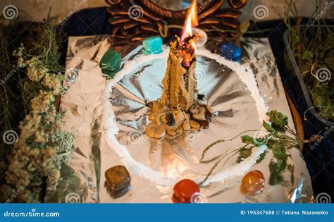 Wax Energy Cleaning, Magical Rituals Stock Photo - Image of fortune ...