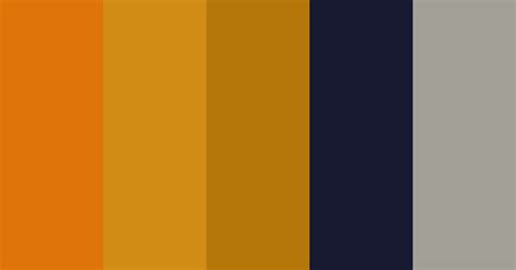 Color Palette generated based on #DF740A, #D08C15, #B5760A, #16192F ...