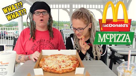 McDonald's Pizza Review / Challenge | What!? What!? - YouTube