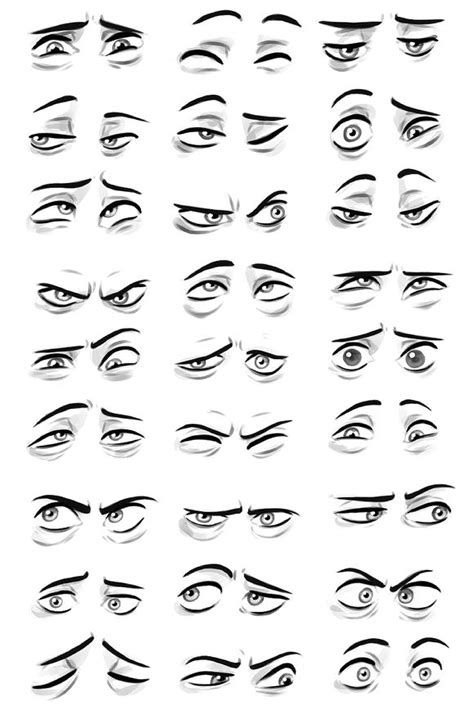 Extreme Eye Expressions | Eye expressions, Drawing face expressions, Drawing cartoon faces