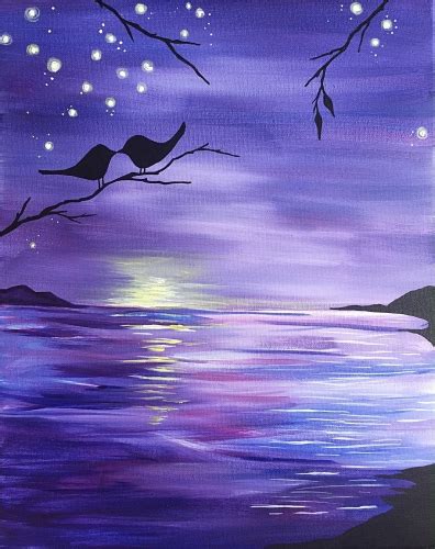 Purple Sunset Painting at PaintingValley.com | Explore collection of Purple Sunset Painting