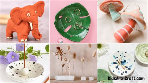 Aesthetic Air Dry Clay Ideas - Kids Art & Craft