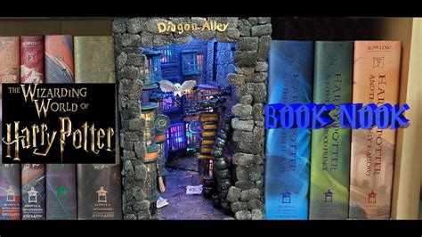 Art & Collectibles Book nook shelf insert diagon alley Harry Potter Art Objects etna.com.pe