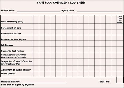 Printable Home Health Care Forms Templates - Printable Word Searches