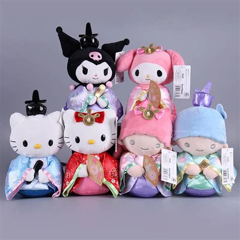 Cute Cartoon Kimono My melody Hello Kitty Gemini Plush Toy Soft Stuffed ...