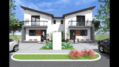 Modern 3 Bedroom House With Garage Modern 3 Bedroom Duplex House Plans ...