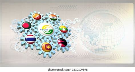 Abstract Concept Image Flags Bimstec Bay Stock Illustration 1610109898 ...