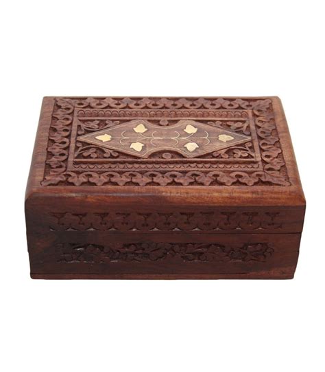 Carved Wooden Box| Handmade Wooden Box From Nepal