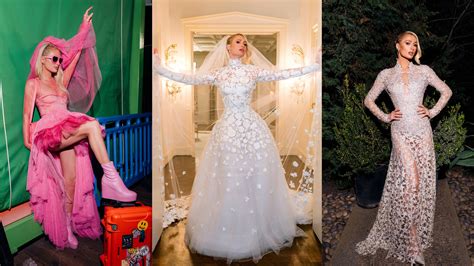 Every Single Dress Paris Hilton Wore During Her Marathon Wedding Weekend | Vogue