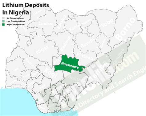 Lithium Mineral Deposits in Nigeria with their Locations and Uses