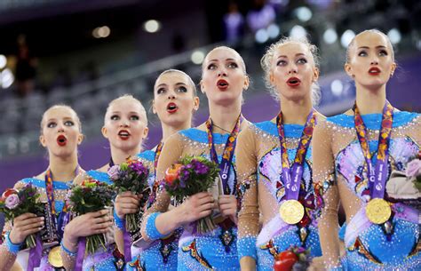 Team Russia wins the Gymnastics Rhythmic Group All-Around at the ...