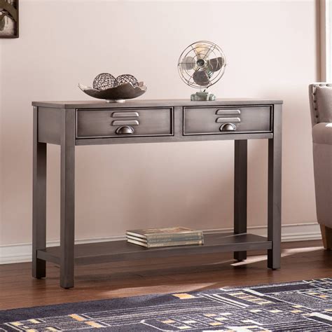 Southern Enterprises Hatfield Industrial Metal Console Table ...