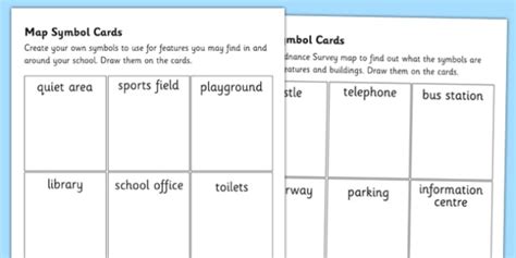 Map Symbol Worksheet - Geography Resource - Twinkl