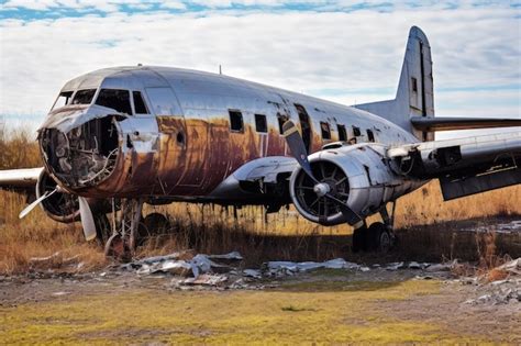 Premium AI Image | Abandoned Aircraft in the Desert Bed professional ...