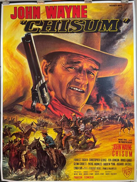 CHISUM, Original Vintage French John Wayne Western Movie Poster ...