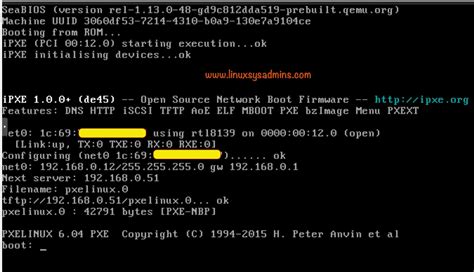 Configure a PXE Boot Server with Kickstart on CentOS 8 - Easy guide