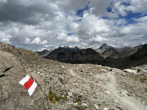 Hiking Trails or Mountaineering Routes of the Silvretta Alps Mountain ...