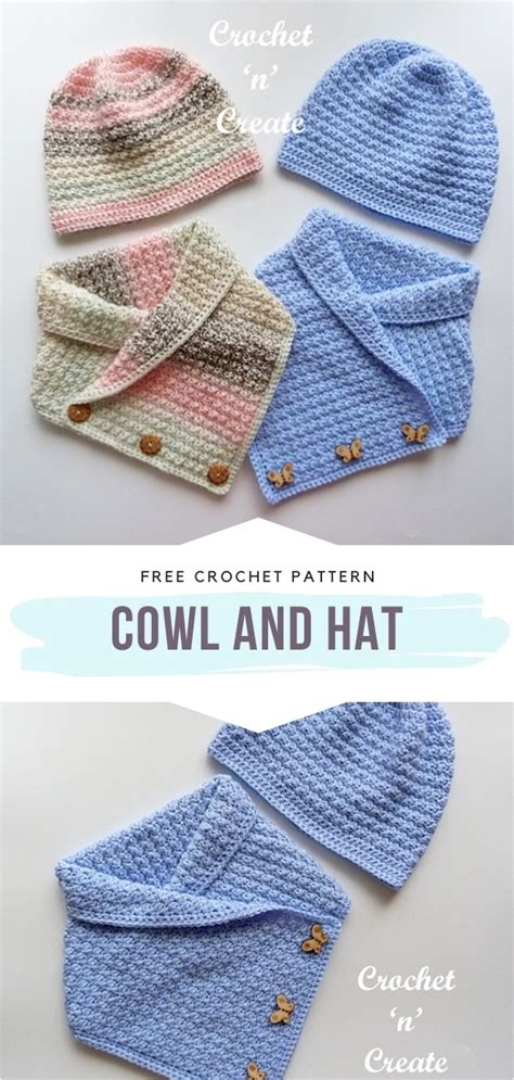 10+ Crochet Hat & Scarf Combination Patterns Ideas