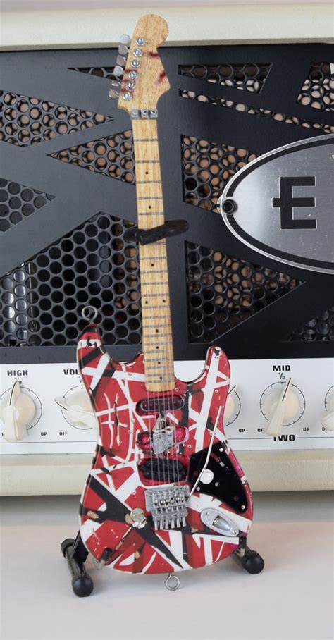 EVH "Frankenstein" Eddie Van Halen Mini Guitar Replica Collectible - O – AXE HEAVEN® STORE ...