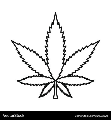 Cannabis Leaf Outline