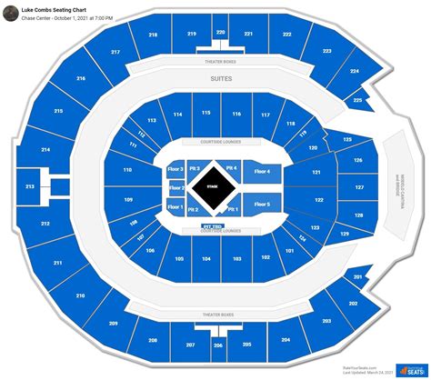 Chase Center Seating Charts for Concerts - RateYourSeats.com