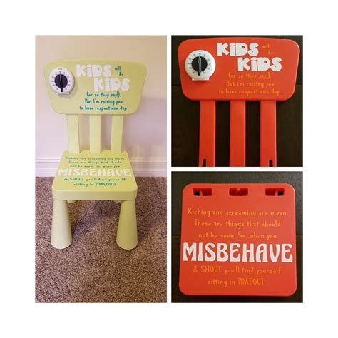 Time Out Chair Neutral Kids With Timer Timeout Chair - Etsy