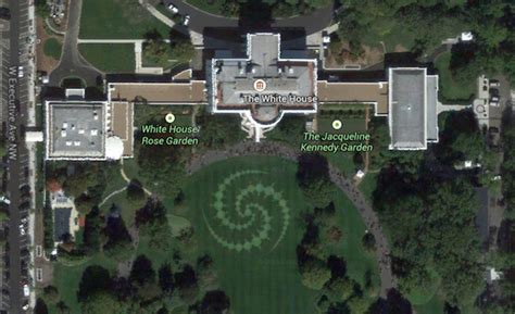 Google Maps White House Crop Circle Photo The Government Does Not Want ...