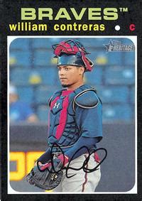 William Contreras baseball card rookie (Atlanta Braves) 2019 Topps Heritage Minors #139