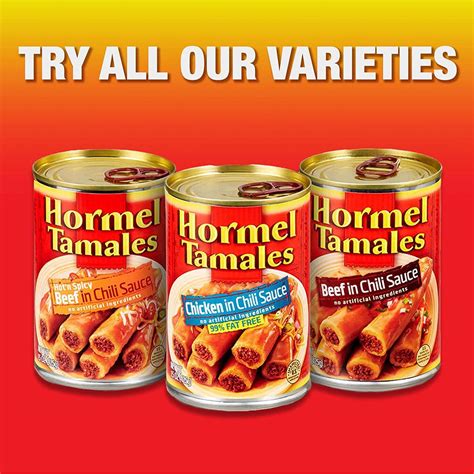 HORMEL Chicken Tamales - Authentic Canned Tamales - 15 Oz