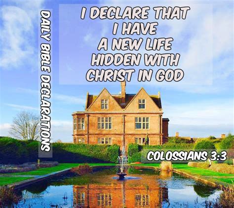 Declare Yourself A New Life In Christ - Daily Bible Declarations