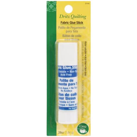 Fabric Glue Stick - Water soluble instant glue perfect for basting ...