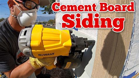 How to Install Cement Board Siding - YouTube