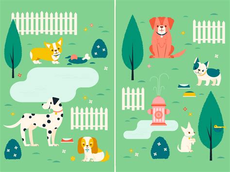 Dog park dribbble 2 | Dog park, Dogs, Cute dogs