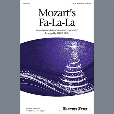 Download Philip Kern "Mozart's Fa-La-La" Sheet Music & PDF Chords | SATB Choir Classical Music ...