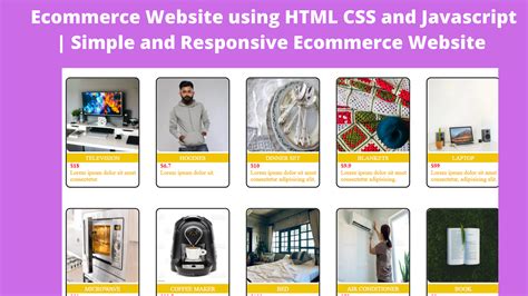 Ecommerce Website Using Html Css And Javascript Source Code | by ...