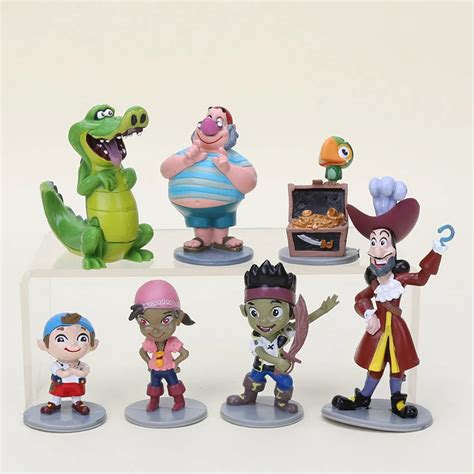 7pcs/set Jake And The Never land Pirates action figure toys Jake and ...