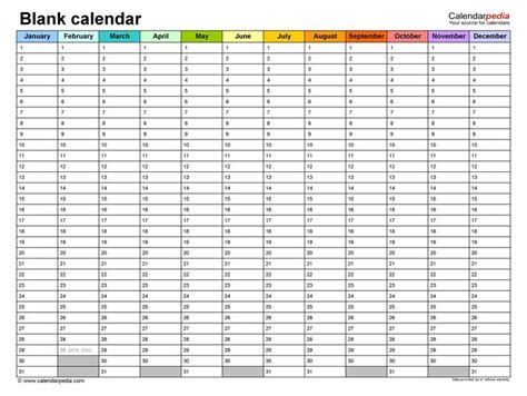 One Page Full Year Calendar - Printable Calendar 2023