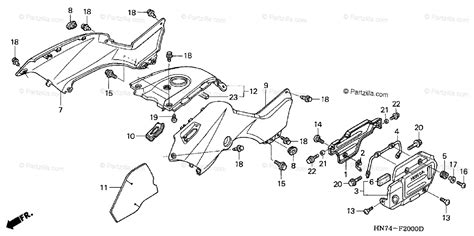 Honda ATV 2005 OEM Parts Diagram for Body / Cover | Partzilla.com