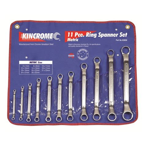 Kincrome K3050 Ring Spanner Set 11 Piece Metric - Sale Items, Spanners, Spanners, Spanners ...