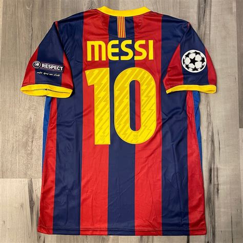 2011 Messi Barcelona Jersey Champions League Retro Collectible | Etsy