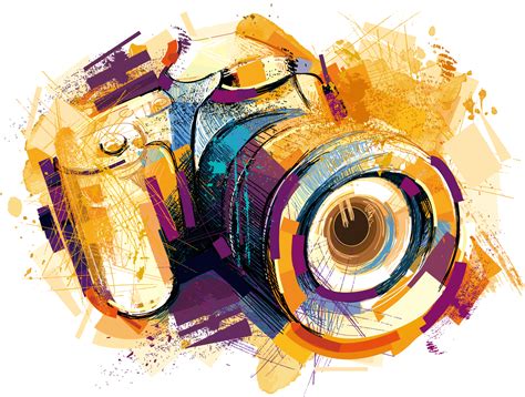 Camera Photography Watercolor Vector Effects Drawing Transparent HQ PNG Download | FreePNGImg