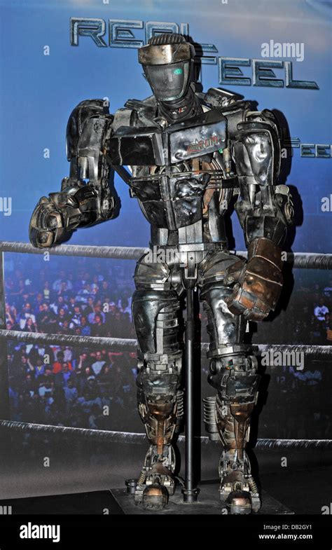 Boxing robot 'Atom' is presented at a photocall for the film 'Real Steel in Munich, Germany, 12 ...