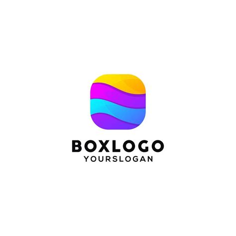 box colorful logo design template 5948162 Vector Art at Vecteezy